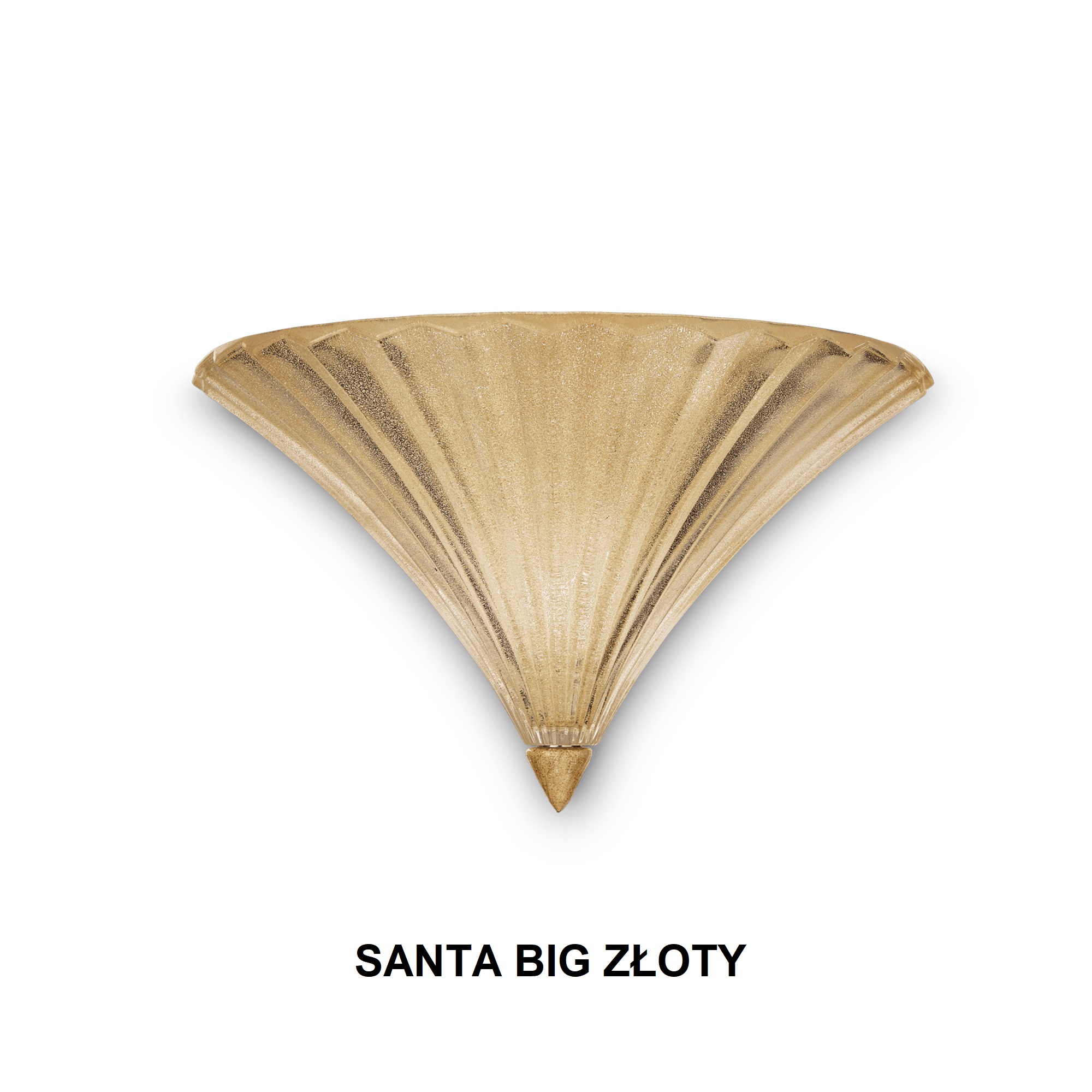 SANTA Ideal Lux kinkiet - Złoty - Big