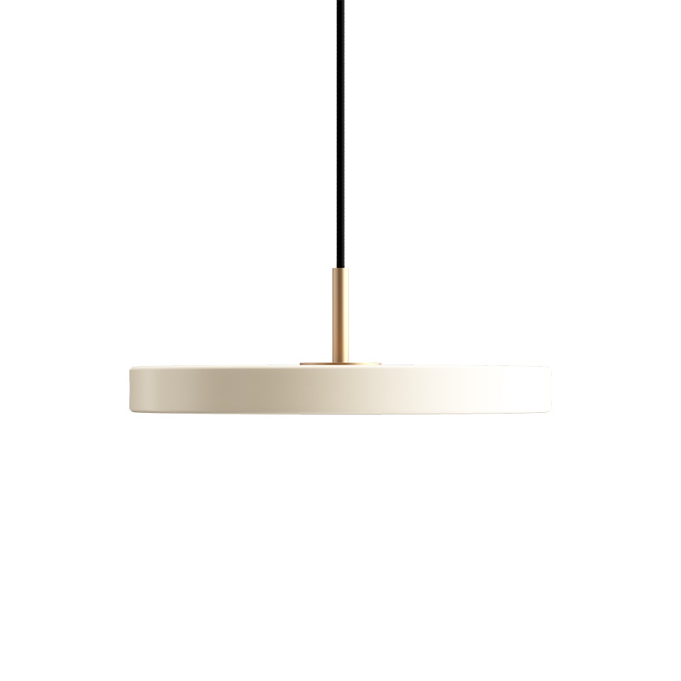 ASTERIA MINI Umage lampa wisząca - Niebieski petrol - Top w kolorze mosiądzu