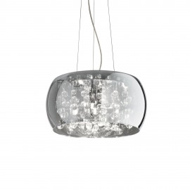 AUDI-80 Ideal Lux lampa wisząca - Dymiony szary - 40cm