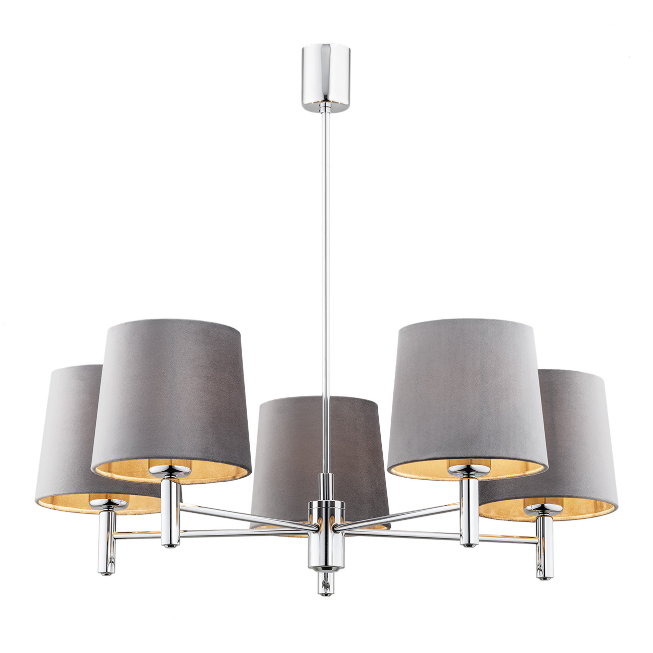 BOLZANO PLUS 5 Argon lampa sufitowa - Ciemnoszary