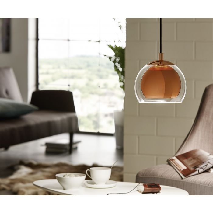 ROCAMAR 1 Eglo lampa wisząca - Miedziany
