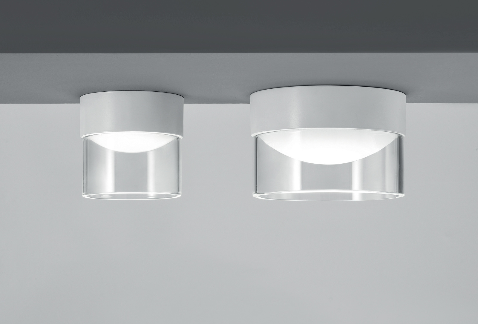 CRUMB Linea Light plafon - Średnica 10,4cm - Czarny