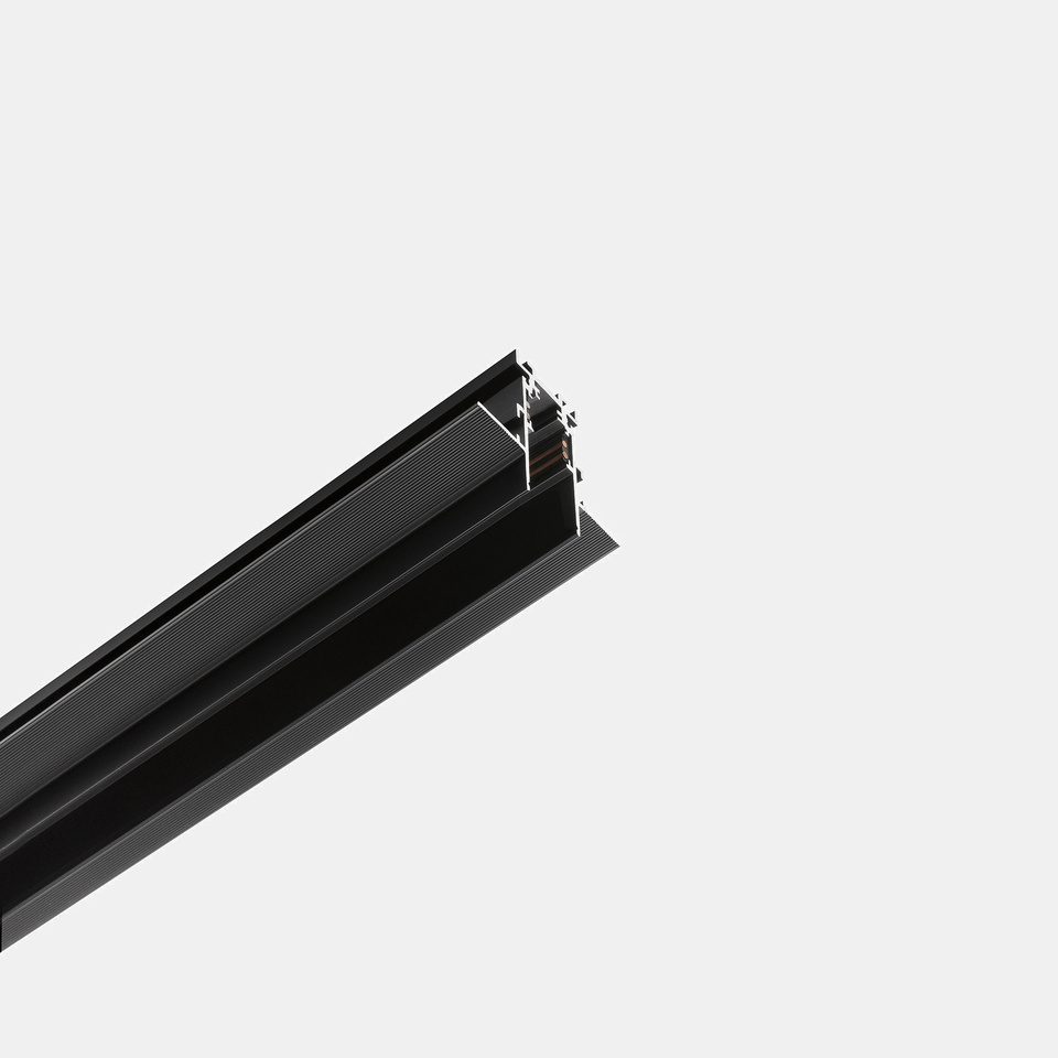 Szyna magnetyczna wbudowana Leds C4 - Czarny - 1 metr
