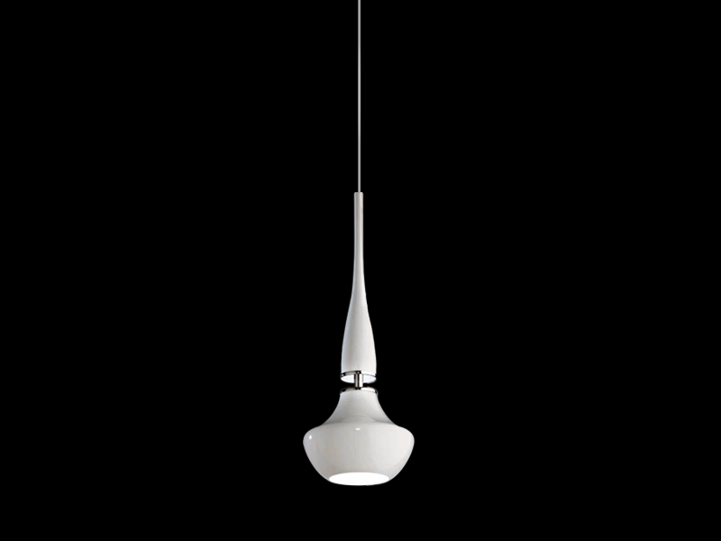 TASOS AZzardo lampa wisząca - Biały - 1- punktowa