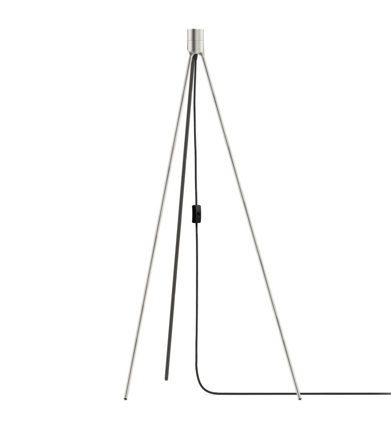 TRIPOD Umage podstawa do lamp stołowych i podłogowych - Stal szczotkowana - FLOOR