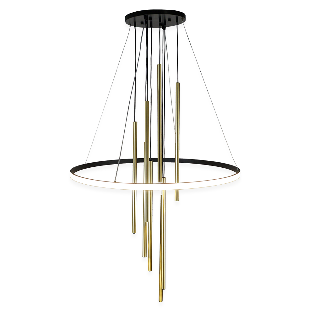 LUNA 8 Antigo lampa wisząca - Obręcz świecąca na ZEWNĄTRZ