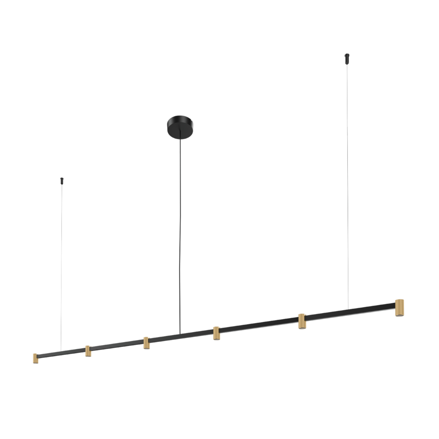 TRACE CHANDELIER Wever & Ducré lampa wisząca - TRACE 2.0 - Czarno-szampański - 3000K