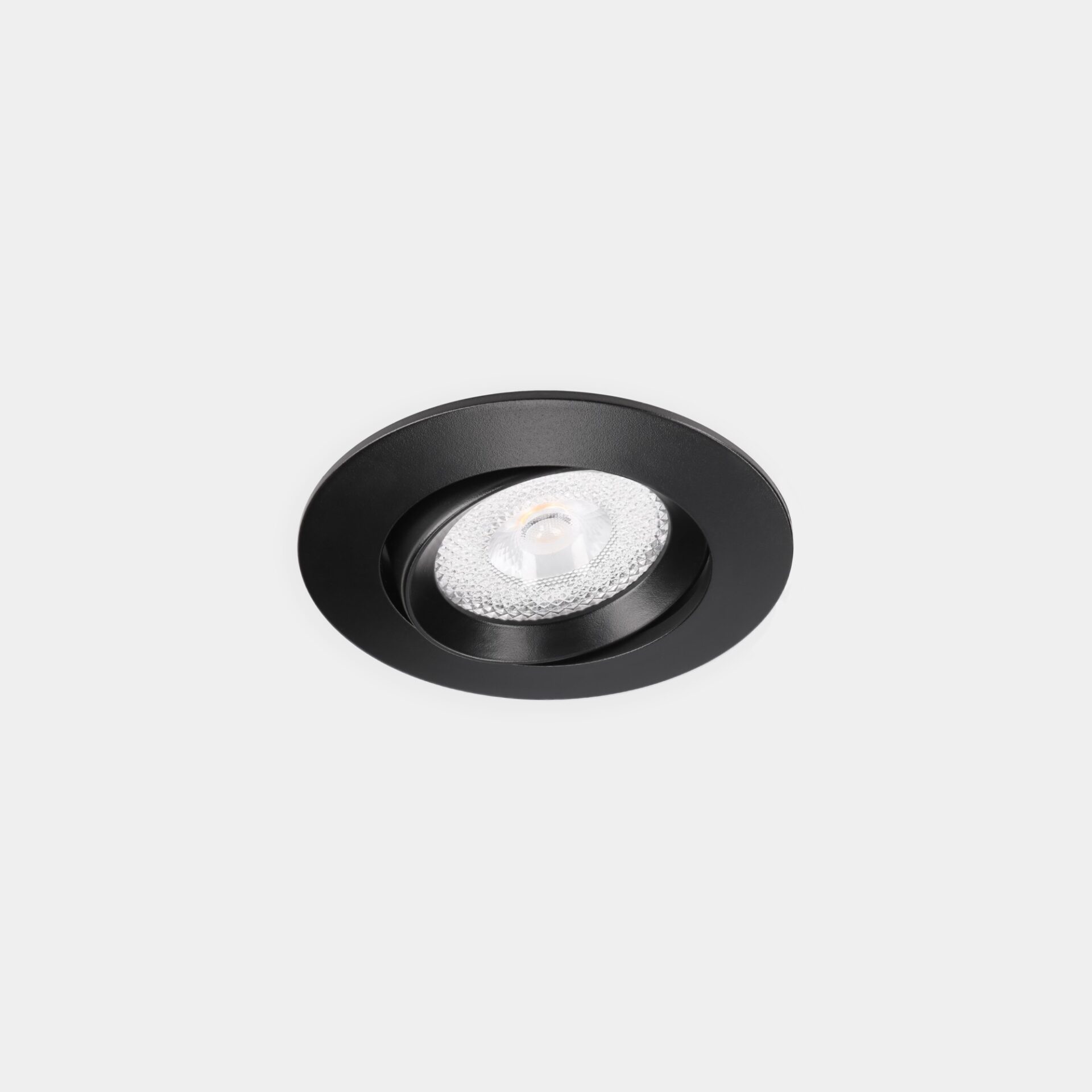 LITE FLAT regulowana Leds C4 IP54 lampa do wbudowania - Czarny - Ciepłobiała 3000K - 13,9 W LED - PHASE CUT